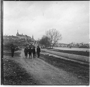 SAINT GAULTIER Indre c. 1900 - Vue Générale - Stéréo Verre Positif - B40 - Foto 1 di 2