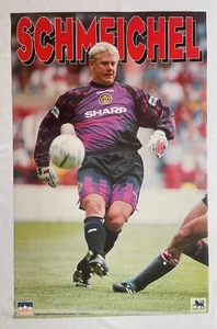 PETER SCHMEICHEL, MANCHESTER CITY, CARTEL 1996 CON LICENCIA OFICIAL - Imagen 1 de 6