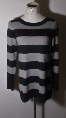 Cashmere Blend LILLA P Black Gray Sweater Size S - Image 1 of 4