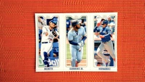 2022 Topps Opening Day Triple Play Set #TPC-4 Bo Bichette/Vladimir Guerrero/Teos - Picture 1 of 2