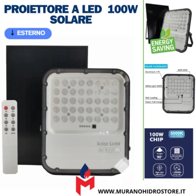 Proiettore a LED Esterno 100W SOLARE - ORION - Immagine 1 di 3