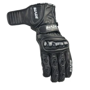 Blade Leather Motorcycle Gloves Motorbike Waterproof Thermal Winter Summer - Picture 1 of 24