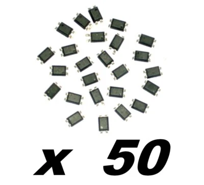 LTV817  ( x 50 pieces ) Photocoupler Optocoupler SMD  SOP4 ( PC817 / EL817 ) - Photo 1/2