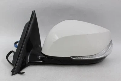 Espejo retrovisor de puerta blanco izquierdo del lado del conductor eléctrico compatible con Infiniti Q50 2016-2017 OEM #21213 Foto 1 de 4