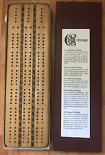 Wooden cribbage board Heartwood Creations made in USA