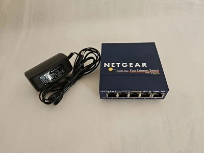 Netgear ProSafe FS105 5 Port Ethernet Switch W/ Power Adapter - Image 1 of 4