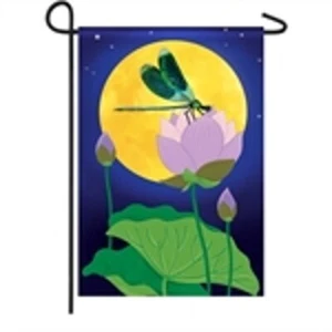Dragonfly Moon Garden Solar LED 14SL8436 Garden Flag 12.5” x 18” - Picture 1 of 1
