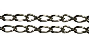 LOT de 2m - 200cm CHAINES chainettes NOIRES maillons 6x3mm SANS NICKEL - Imagen 1 de 1