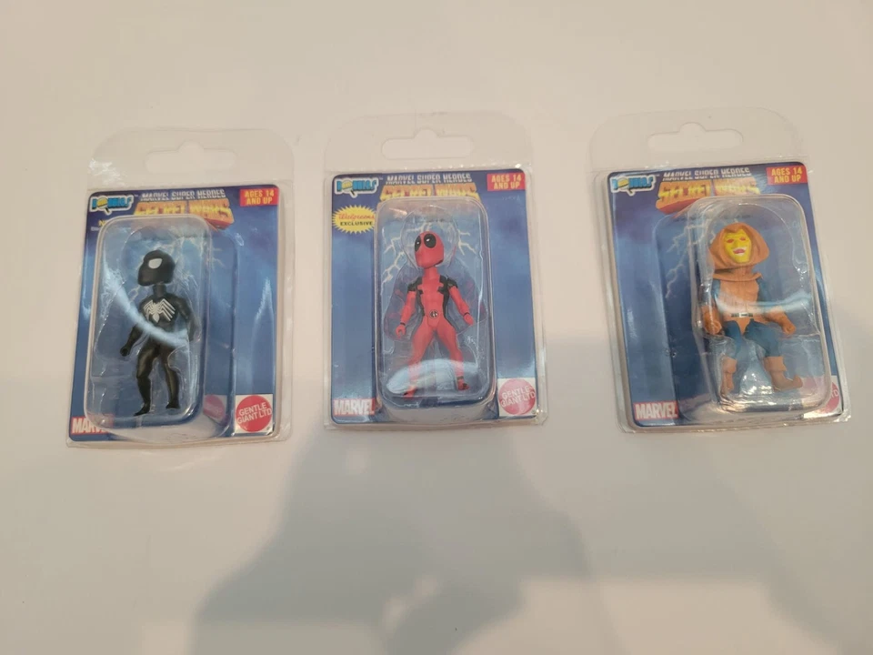 Marvel Super Heroes Secret Wars Set of 5 Micro Bobbles Complete Wave 1
