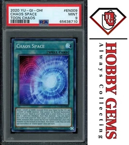 CHAOS SPACE TOCH-EN009 Super Rare PSA 9 2020 Toon Chaos Unlimited YuGiOh C2 - Picture 1 of 2