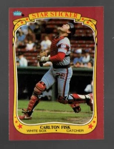 1986 Fleer Star Stickers Carlton Fisk Chicago White Sox #38 Near Mint or Better - Picture 1 of 2