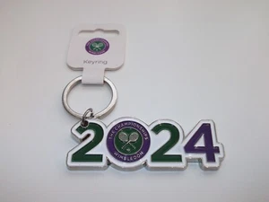 Official Genuine Wimbledon The Championships Silver Metal Keyring 2024 - Picture 1 of 2