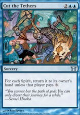1x Cut the Tethers - Foil MTG Champions of Kamigawa NM Magic Foil