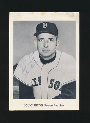 Foto de Jay Publishing 1962 5x7 - Lou Clinton (Medias Rojas de Boston) *Autógrafo* d.1997 Foto 1 de 2