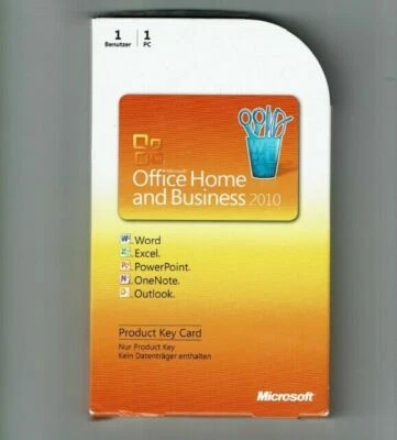 Microsoft Office 2010 Home and Business Edition Word Excel PowerPoint Outlook - Bild 1 von 2
