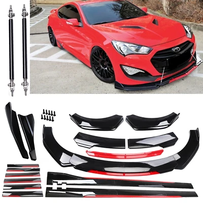 For Hyundai Genesis 2DR Front Rear Bumper Spoiler Body Kit Splitter Side Skirt Foto 1 de 4