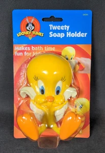 Looney Tunes Vintage Tweety Pie Bird Soap Holder Stand Vintage 1998 - Foto 1 di 6