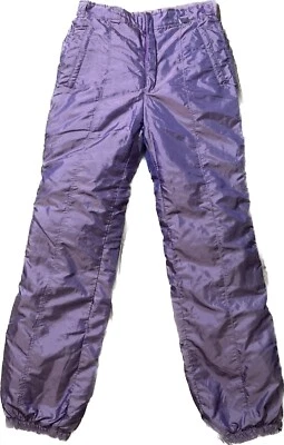 Pantalones acolchados ligeros púrpura iridiscente vintage talla 4 o más pequeños Foto 1 de 4