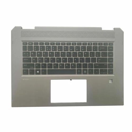 Used Palmrest Cover w/ Backlit Keyboard L34210-001 Gray For HP ZBook Studio G5 - Bild 1 von 4