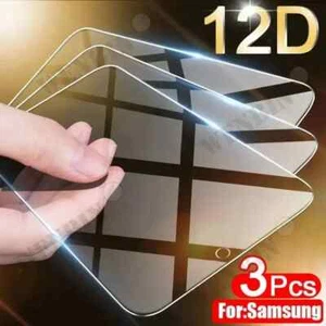 3 Pcs Tempered Glass For Samsung S24 S23 S22 S21 Ultra Plus A55 A54 A35 A15 A14 - Picture 1 of 5