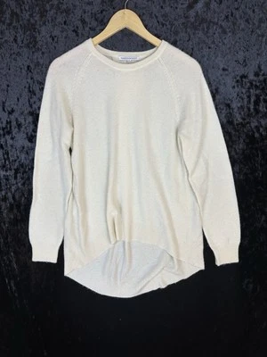 Rebecca Minkoff Cashmere Sweater Womens S Cream Beige Luxury Old Money - Image 1 of 4