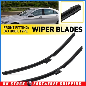 2x For Mercedes-Benz W222 S-Class Front Windscreen Wiper Blades Set A2228201245 - Picture 1 of 14
