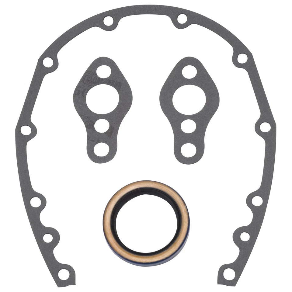 Edelbrock 6997 Front Timing Cover Gasket Set with Seal for Small Block Chevy - Image 1 of 1