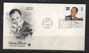U.S. 1996 Johnny Mercer 32 cent First Day cover FDC Scott# 3101 - Picture 1 of 1