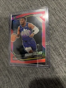2024-25 Prizm Black Isaiah Collier RC Red Prizms Rookie /299 Jazz - Picture 1 of 2