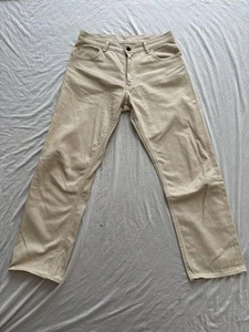 Warehouse 1215 Selvedge Satinhose cremeweiß Herren M Vintage-Stil EX - Bild 1 von 8