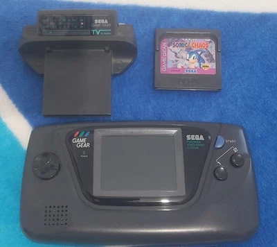SEGA Game Gear Consola +sonic Chaos + TV Tuner  - Image 1 of 4