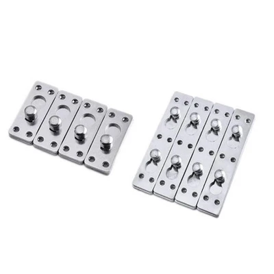 4 Pieces Bed Rail Fasteners Easy Installation Iron Premium Bed Rail Brackets - Image 1 of 2