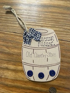 Cracker Barrel Old Country Store Barile Ornamento Artigianale Country Calicos  - Foto 1 di 6
