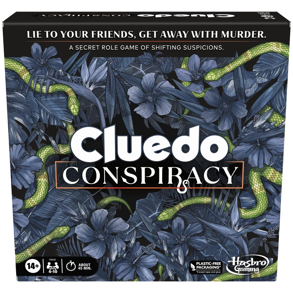 Hasbro Gaming Cluedo Conspiracy Detective Board Game for 4 Players or More Par