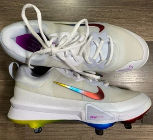 Nike Force Zoom Trout 9 Pro Metal Baseball Cleats Size 7 Rainbow FB2907-106 - Picture 1 of 6