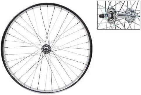 Wheel Master 20 X 1.75 Front Bicycle Wheel 36 H Steel Bolt on Silver