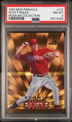 1997 New Pinnacle #172 Scott Rolen Museum Collection PSA 8 RC - Image 1 of 2
