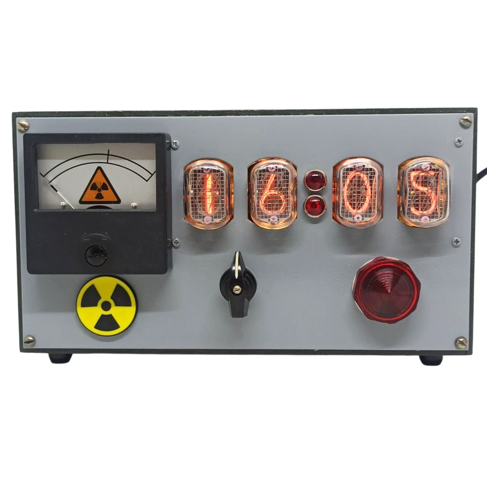 Fallout New Vegas Juego Nixie Tubo Reloj de Mesa IN-12 Tubos Post - Apocalipsis Foto 1 de 4