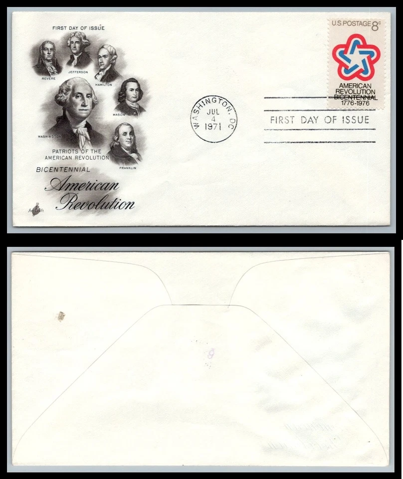 US FDC # 1432 8c American Revolution  ArtCraft   1971, 9p9570 - Image 1 of 1