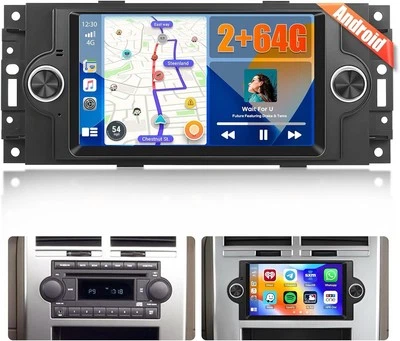 Autoradio CarPlay Android Auto 2GB+64GB Pantalla 6,2” 2DIN Inalámbrica Y Cámara - Imagen 1 de 4