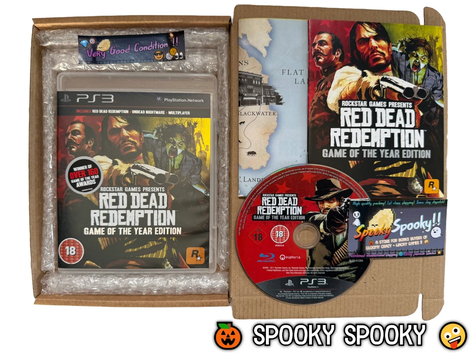 Red Dead Redemption Game of the Year Edition PS3 - UK PAL VGC CIB with Map - Image 1 of 4
