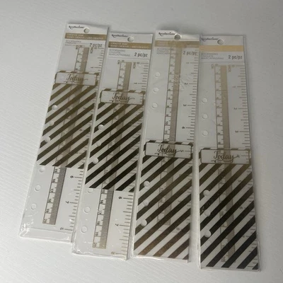 Regla de marca de año creativa de recuerdos paquete de 2 piezas con 4 paquetes nuevo sellado Foto 1 de 3