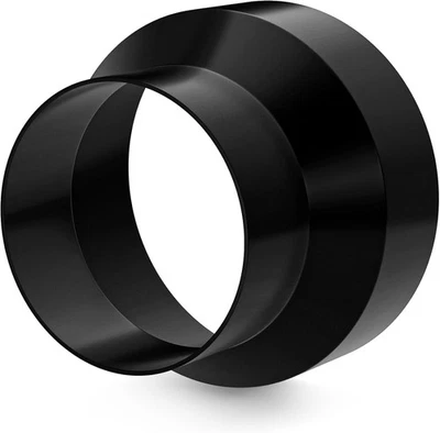 Reductor de 6 a 4 conductos, aumento reductor Hon&Guan 6 4 6 pulgadas 4 pulgadas, negro  Foto 1 de 4