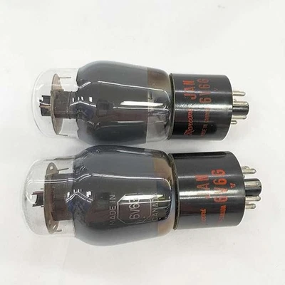 Par de tubos de vacío Marconi JAN 6V6G funcionando JP Foto 1 de 3