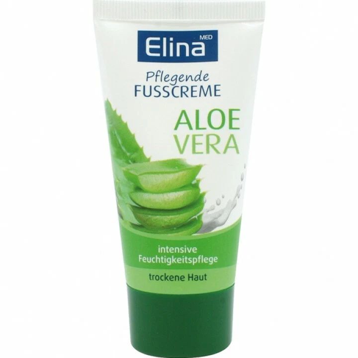 1 Tube Elina med Aloe Vera Pflegende Fußcreme 50 ml trockene Haut - Bild 1 von 1