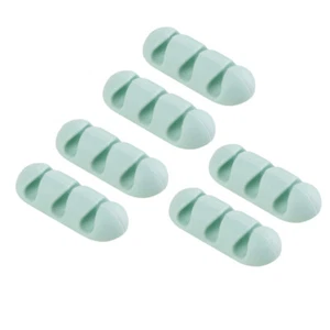6PCS Desktop Wire Holder Home Fixing Clip Cable Manager Creative - Afbeelding 1 van 12