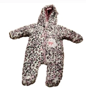 Duck Duck Goose Leopard Print Winter Coat Sz 3-6 Months NWT - Picture 1 of 6