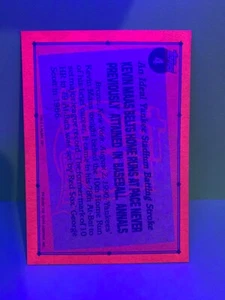 Kevin Maas 1991 Topps baseball glow back UV SP card - Picture 1 of 2