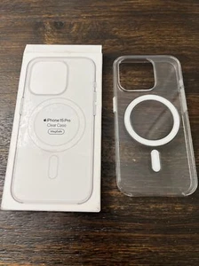 "GENUINA Funda Transparente Apple con Magsafe iPhone 15 PRO (6,1" Cámara Grande) USADA - Imagen 1 de 9