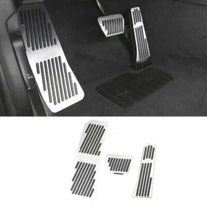 Para BMW X6 G06 2020-2022 Plateado Aluminio Coche Acelerador Pastilla de Freno Pedal Trim 3* - Imagen 1 de 9